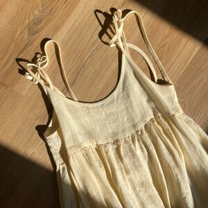 Butter Linen Midi Dress